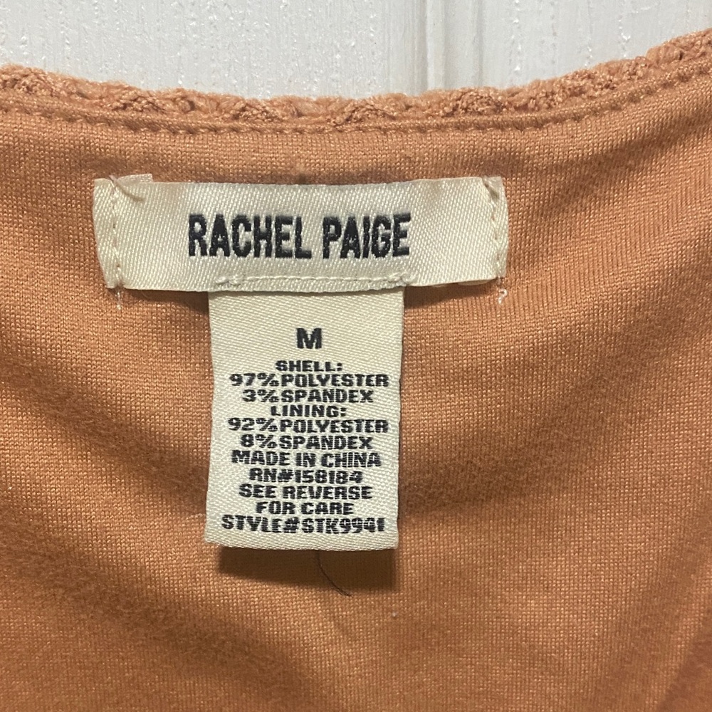 RACHEL Rachel Roy Tan Crochet Crop Top - Picture 2 of 4